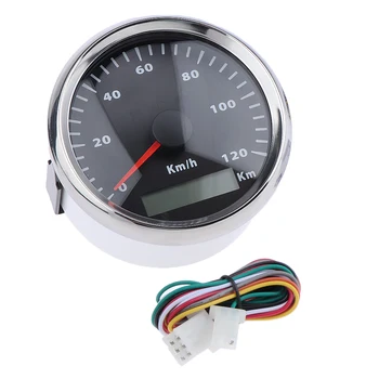 

85mm Car Speedometer 120km/h Odometer For Motorcycle IP67 3 3/8'' #1