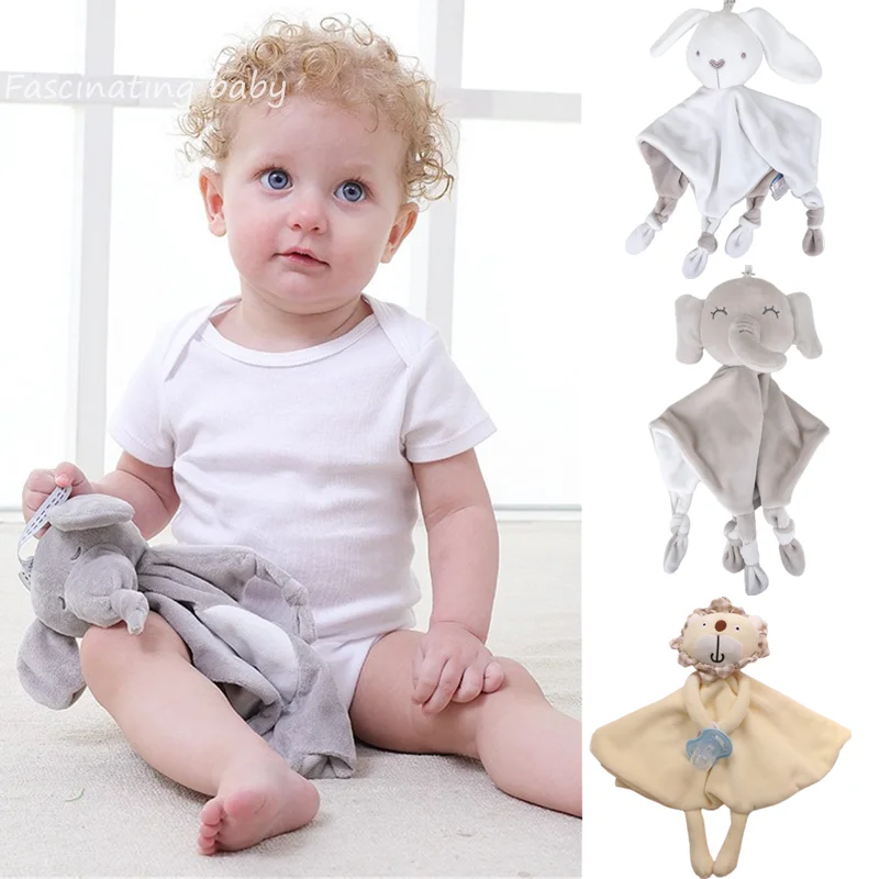 baby towel newborn stuffed toys towels soft plush comforting toy soothing bath baby stuff for newborns baby sleep toys plush toy Newborn Baby Soft Sleeping Bunny Plush Dolls Toddler Stuffed Cartoon Animals Sleep Toy Soothe Appease Towel Plush Toys