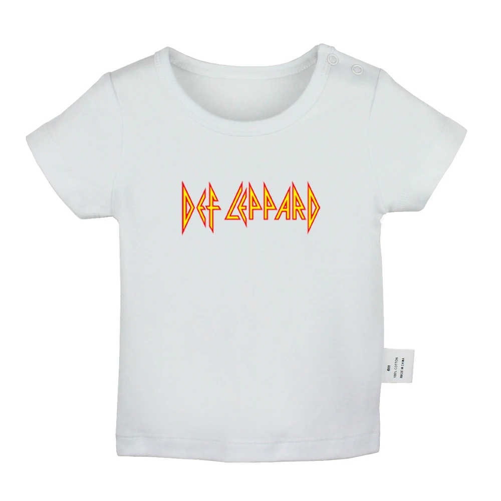 Def Leppard/футболки для новорожденных мальчиков и девочек с надписью «Hard rock band Maroon 5 Rock Band» футболки с короткими рукавами и графическим принтом для малышей - Цвет: JcBabyYW878D