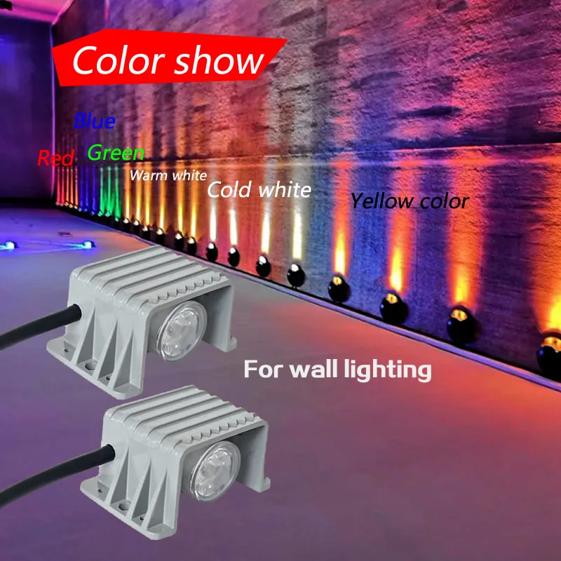 Outdoor 3W Path way LED light Waterproof Trail Step lighting For Wall decoration Lamp Warm white Cold white Red Blue 110V 220V 5