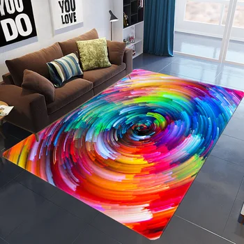 

3D Modern home living room carpet colorful rugs kids room bedroom sofa soft rug Nordic carpet abstract art carpet floor mat dec