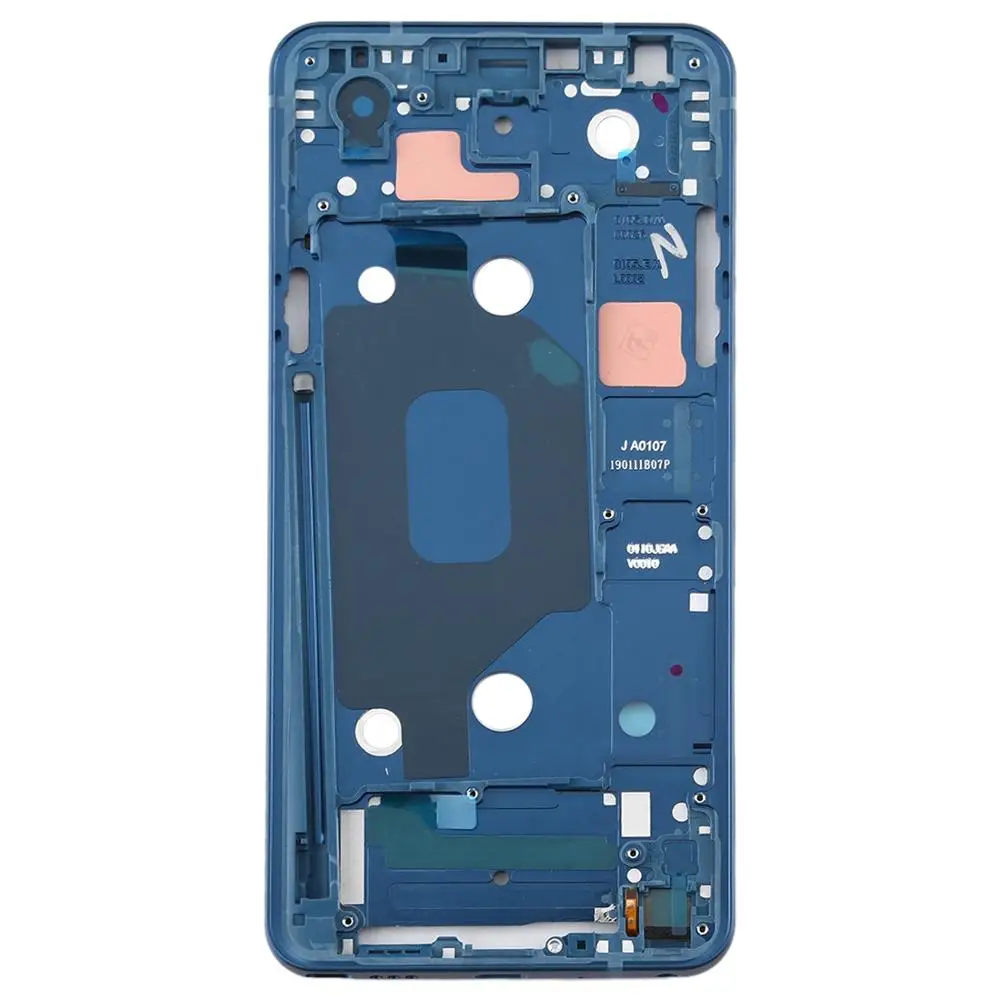 Передний корпус ЖК рамка пластина для LG Q Stylo 4 Q710 Q710MS Q710CS - Цвет: Синий