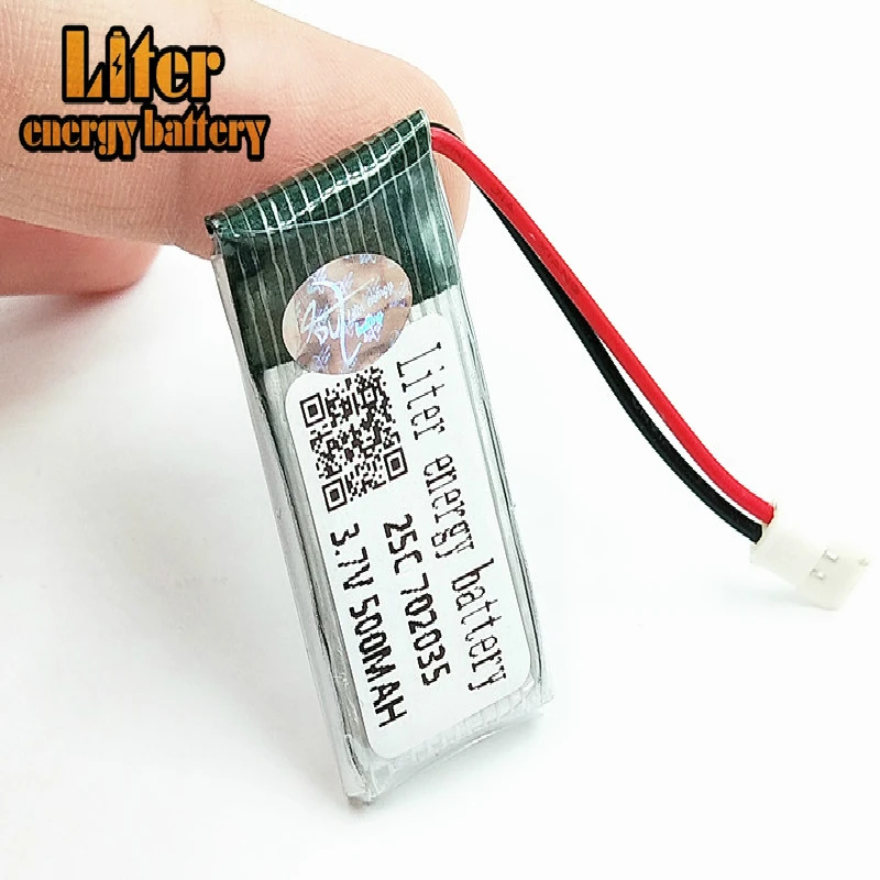 50 шт./лот 3,7 V 500mAh литий-ионный аккумулятор Ha Bosen h107d облетел FY310B Tanco m62R дистанционный Квадрокоптер 702035 25C