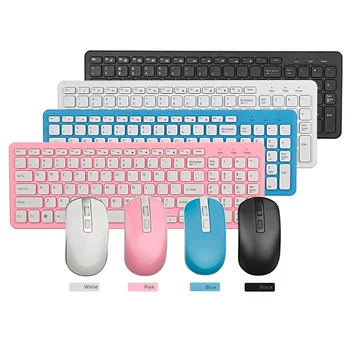 

Wireless Keyboard Mouse Set Ultra-thin 2.4G Accessories for PC Desktop Computer Notebook Laptop GDeals