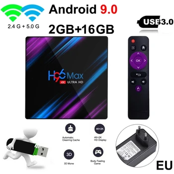 

H96 MAX 4GB 64GB Android 9.0 TV Box 4K HD Smart Network Media Player