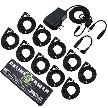 

20pcs Guitar Pedal Power Supply 10 Isolated DC Output For Effect Pedal Boards EU Plug
