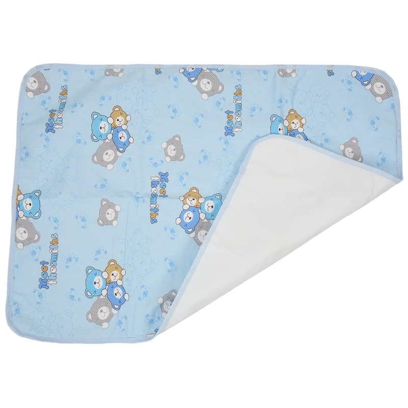 Baby reusable cotton waterproof wrap pad diaper mat(M size
