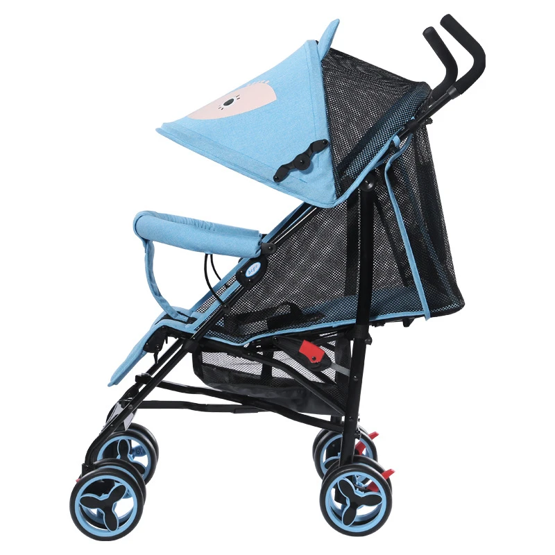 Cochecito de bebé ligero y plegable, silla de paseo de estilo Neto, puede  sentarse y acostarse, amortiguador para niños, paraguas para coche  BB|Cochecito de cuatro ruedas| - AliExpress