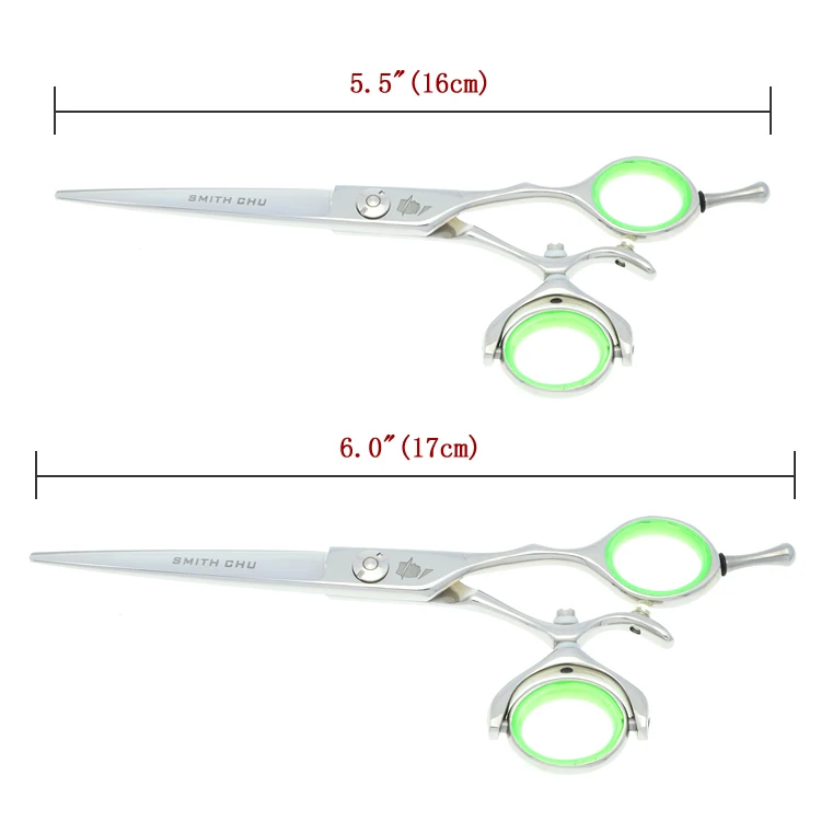 5," 6,0" Smith Chu JP440C профессиональные ножницы для резки Истончение 360 градусов вращения волос ножницы для салон парикмахерских LZS0122