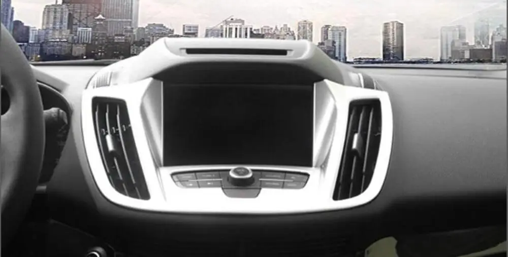 ABS Матовая Внутренняя Панель навигации рамка Крышка отделка 1 шт. для Ford Kuga Escape