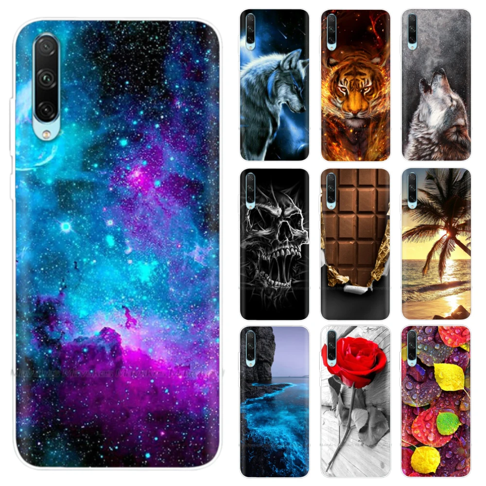 Floral Silicone Soft Phone Case with TPU Bumper