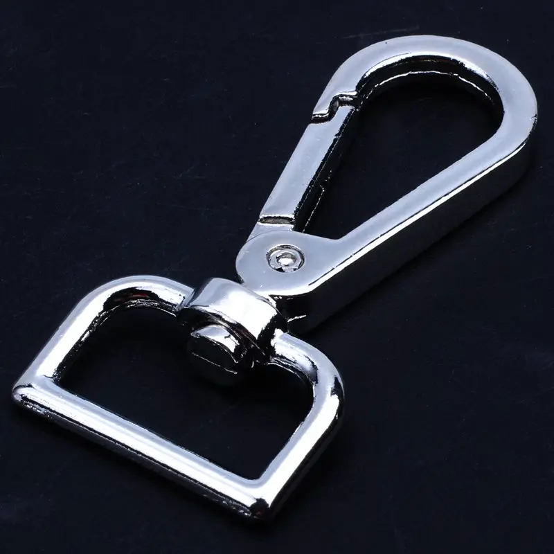 LJL-4pcs металлический карабин кольцо Брелок Клип крюк Открытый Пряжка мешок оснастки, серебро