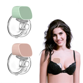 

USB Rechargable Hands-Free Electric Breast Pump Silent Wearable Automatic Milker Portable Baby Breastfeed Milk Extractor