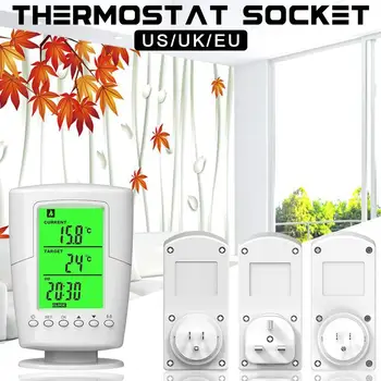 

TS-2000 Programmable Wireless Thermostat Socket Home Intelligent Temperature Control Socket
