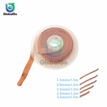 Ширина 1,5 мм 2,0 мм 2,5 мм 3 мм 3,5 мм длина 1,5 м оплетка для снятия фитиль ремонт провода инструмент для BGA всасывающий провод