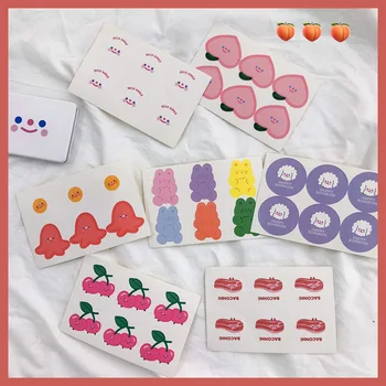 

1 Pc Kawaii Stickers 12*8cm Cute Cartoon Pattern Journal Stickers Supplies Diary Decoration Stationery Stickers