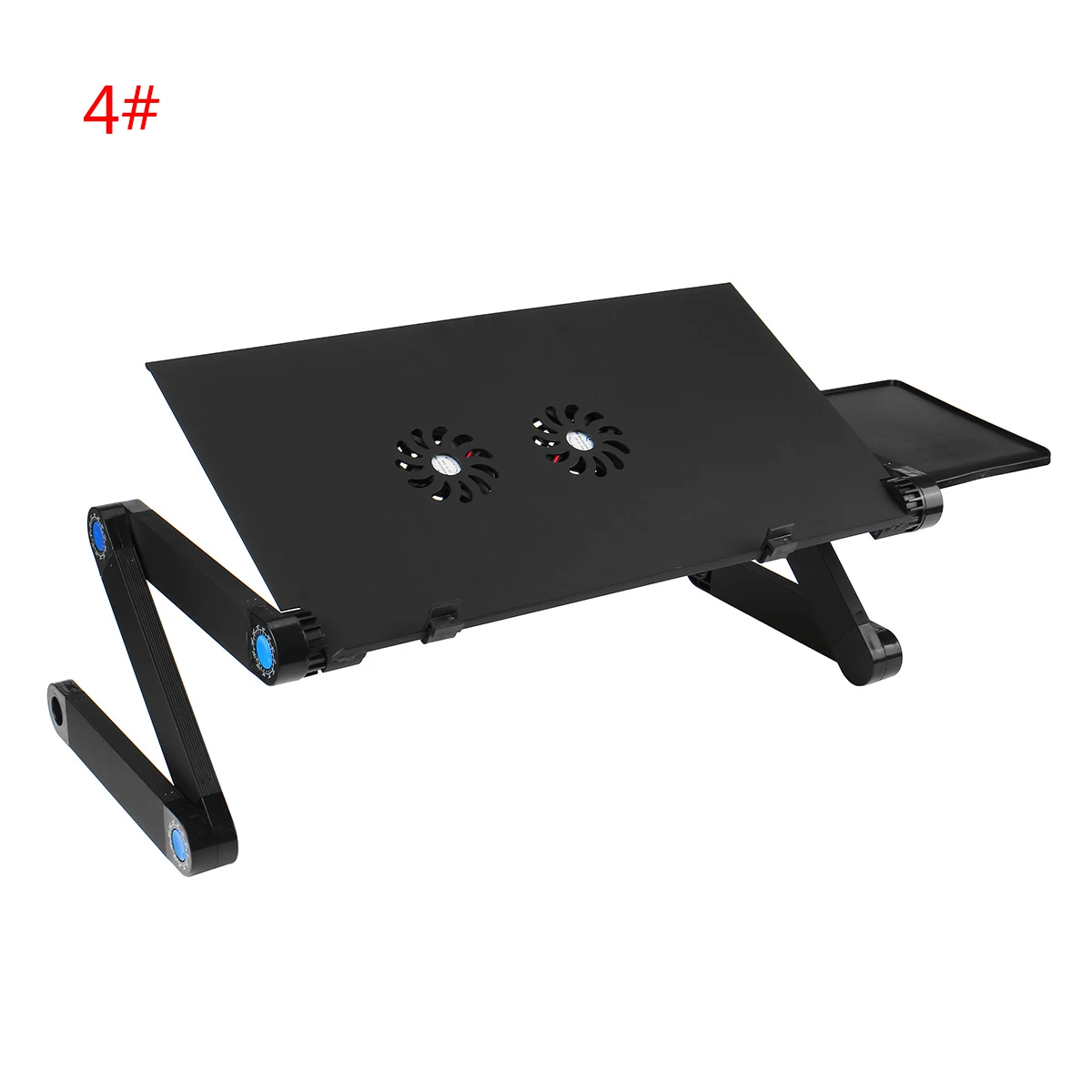 Aluminum Laptop Folding Table Computer Desk Stand for Bed 360 Degree Rotation MultiFunctional Portable Table 54*27*4.6cm 