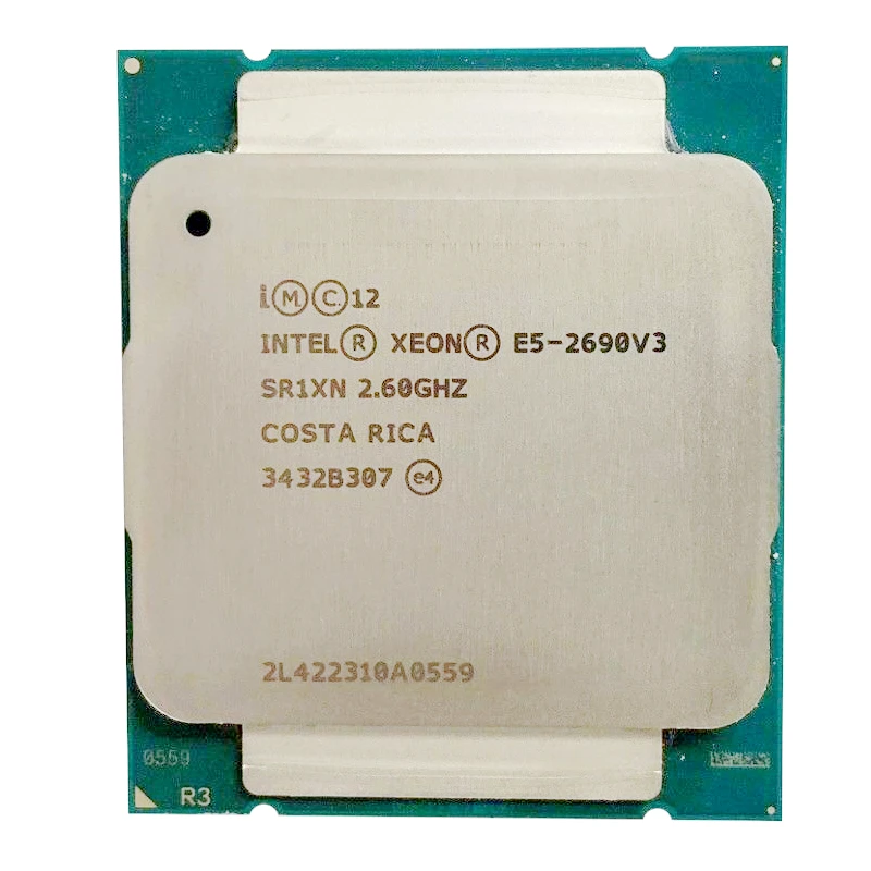Intel E5 2690 V3 Processor SR1XN 2.6Ghz 12 Core 30MB Socket LGA 2011-3 Xeon CPU computer processor list