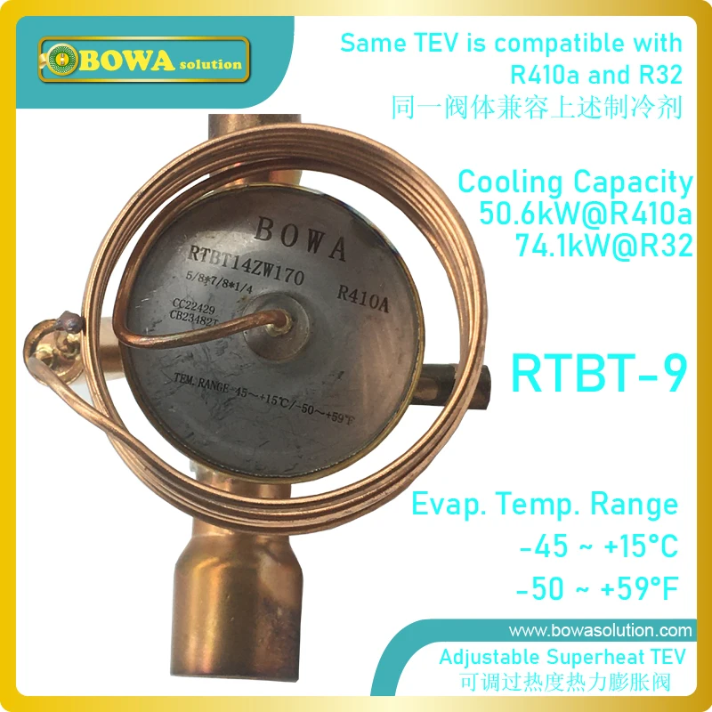 51kw R410a TXV/TEV широко используется в промышленном холодильном помещении