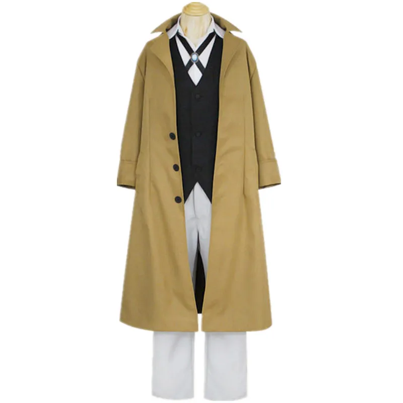 spider woman costume Anime Bungo Stray Dogs Dazai Osamu Cosplay Costume Long Jacket Coat Suit Adult Men Windbreaker Halloween Christmas clothing plus size halloween costumes