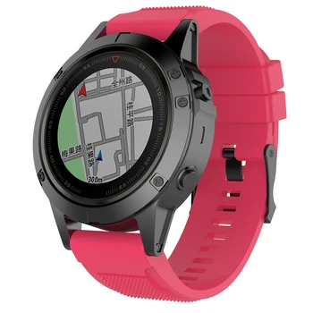 

Solid color Soft Silicone Replacement Sport Band For Garmin Fenix 6X/fenix5X/fenix3 HR/D2 26mm Wrist Bracelet Strap