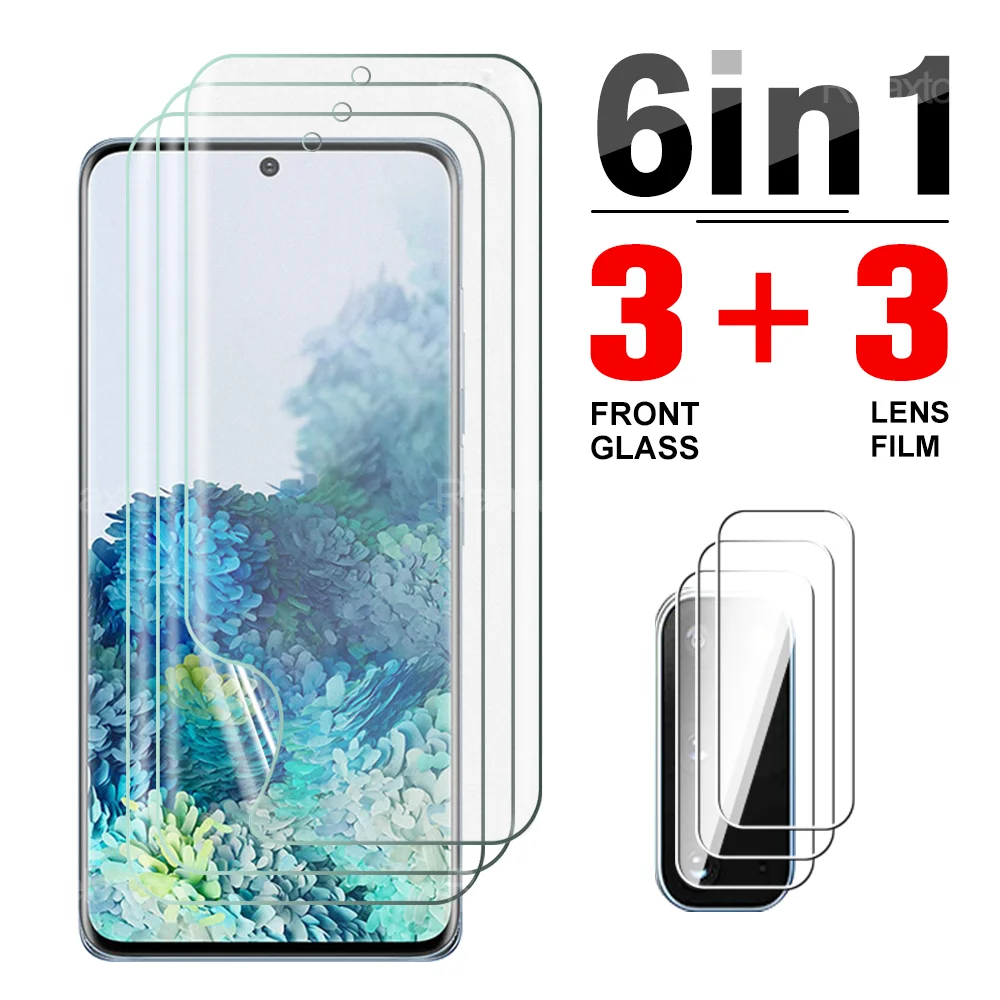 6 в 1 Гидрогелевая мягкая пленка полное покрытие Защита для Samsung Galaxy S20 FE Plus Ultra 5G