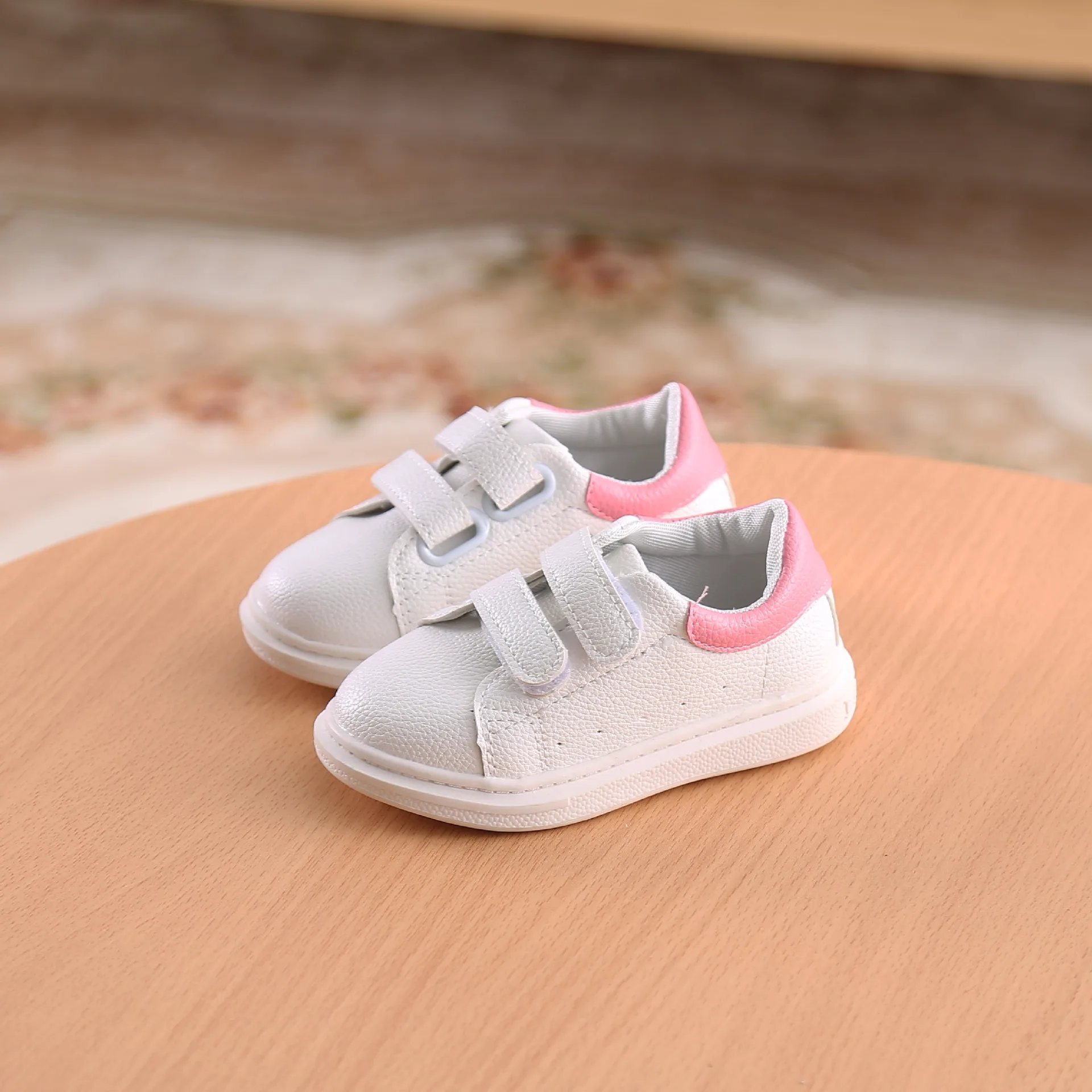 Детская повседневная обувь наивысшего качества, мягкая спортивная обувь для мальчиков и девочек, модная детская обувь на плоской подошве для первых прогулок от 1 до 3 лет - Цвет: Розовый