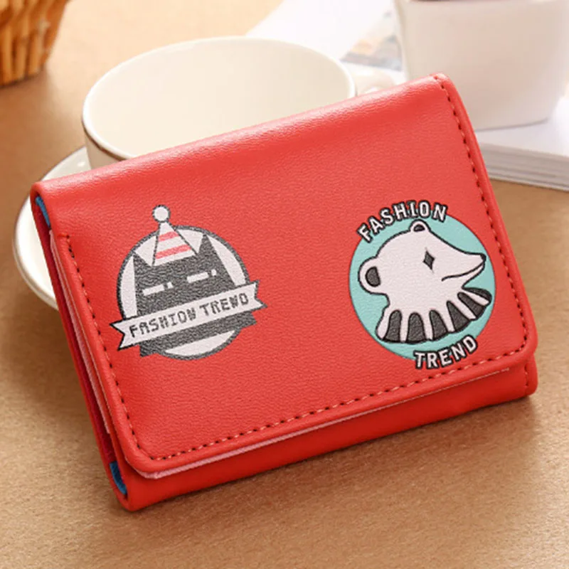 

Korean Anime Wallet Cartoon Cute Short Card Wallet Slim Change Purse for Cards 2019 New Mini Card Wallet Small Slim Change Purse