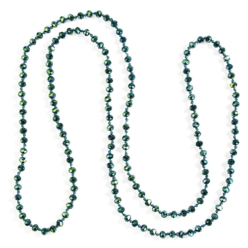 KELITCH ожерелья ручной вязки, Яркие Стеклянные хрустальные бусы, ювелирные изделия, модные аксессуары, Прямая поставка - Окраска металла: LO4M-002