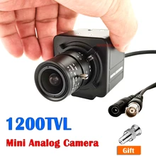 1200TVL Mini Color CMOS CCTV Analog Camera with 2.8-12mm Varifocal Manual Zoom Djustable and 4mm 8mm Fixed lens Metal Box Camera