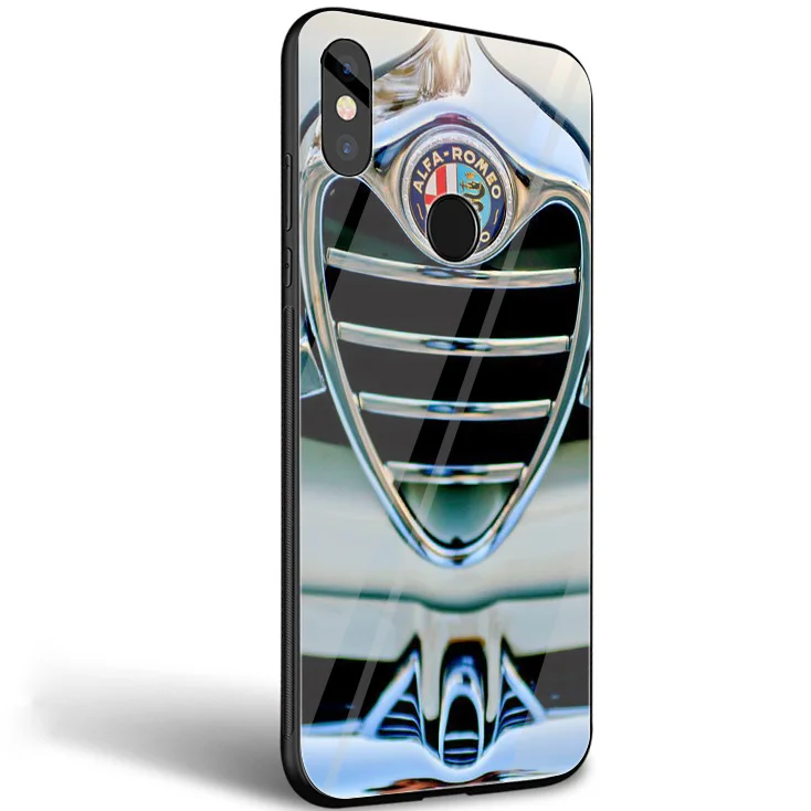 Alfa Romeo чехол с лого для xiao Mi 8 Lite A1 A2 9 Redmi Note 5 6 7 Pro 6A 4X Pocophone F1 оболочки - Цвет: G7