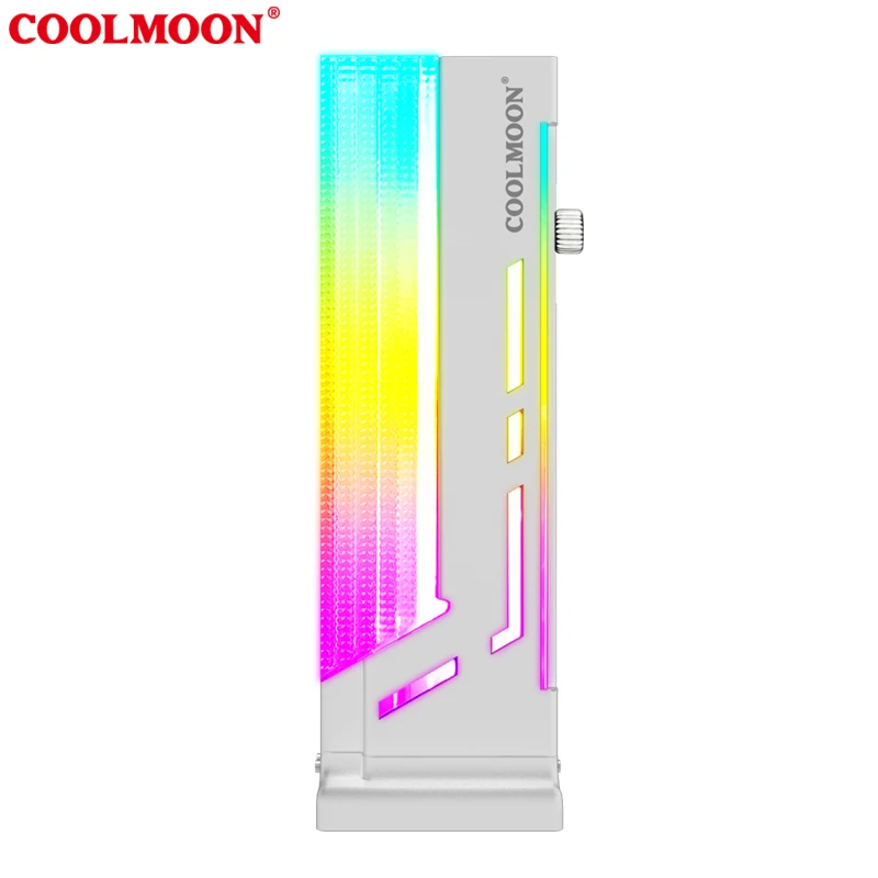 Coolmoon Gráficos Gpu Suporte de Vídeo Suporte para Caixa do Computador Titular da Placa de Vídeo da Liga de Alumínio 5v 3pin Rgb Argb Aura Sync - Imagem 6