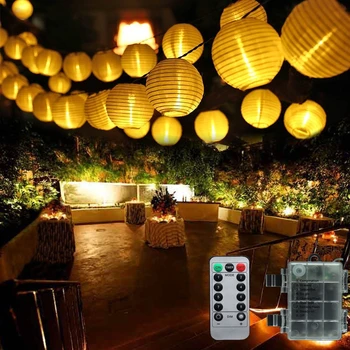 

Outdoor Led Lantern Ball String lamp Fairy Light LED Patio Garden Party Wedding Decoration remote control Garland Fairy Light