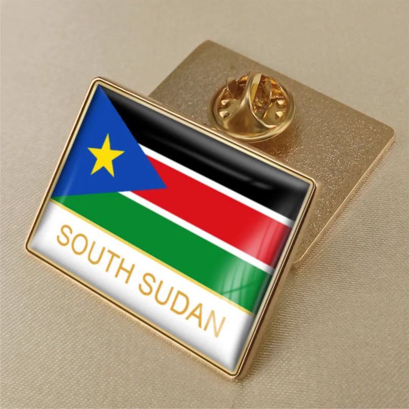 Pins Pin Badge Pin's Metal with Clip Butterfly Flag Sudan Sudan 