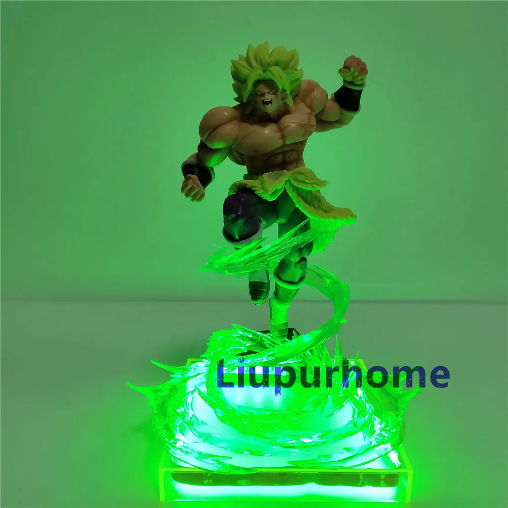 Dragon Ball Z Broly Супер Saiyan светодиодный ночной Светильник аниме Dragon Ball Z фигурку игрушечные фигурки из игры Dragon Ball DBZ(“Творческий светильник ing рождественские детские подарки