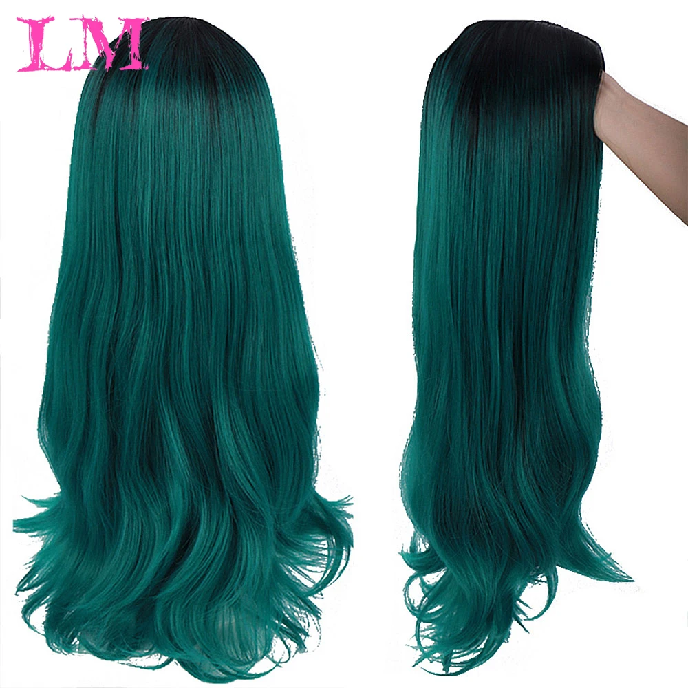 

LiangMo Woman Pink Wigs Short Curly Heat Resistant Synthetic Hair Green Wig For Black White Women Cosplay Bob Wigs