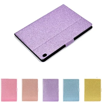 

Protective Case for Lenovo Tab M10 FHD Plus TB-X606F X606X 2020 10.3 M10 X505F TB-X605F 10.1" Tablet Glitter PU Leather Cover