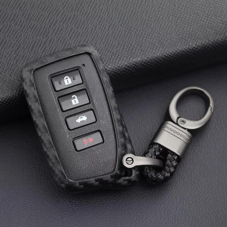 

new soft Carbon fiber cover for Lexus NX GS RX ES GX LX RC 200 250 to 350 Is it 450 H to 300H car style key protection keychain