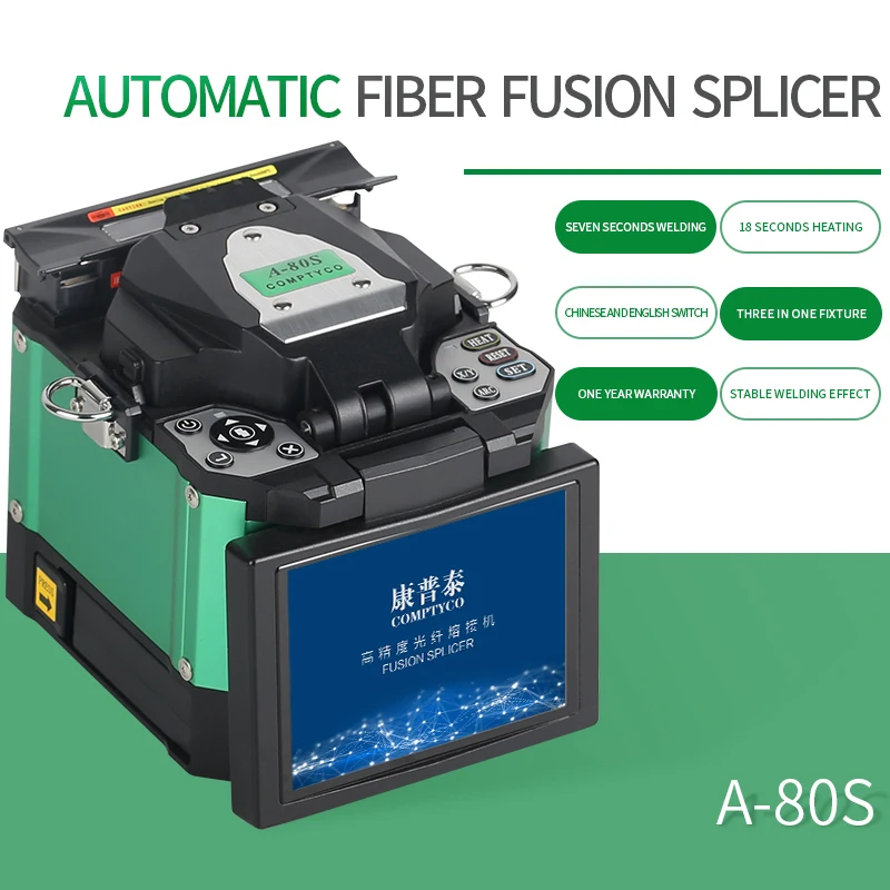A-80S Green Automatic Fusion Splicer Machine Fiber