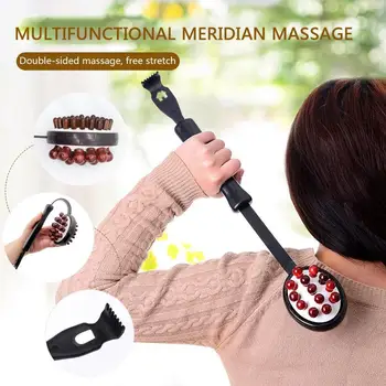 

1pc Solid Wood Double Side For Older Body Back Leg Beat Circulation Stick Wooden Promote Massager Care Meridian Blood Healt U4E0
