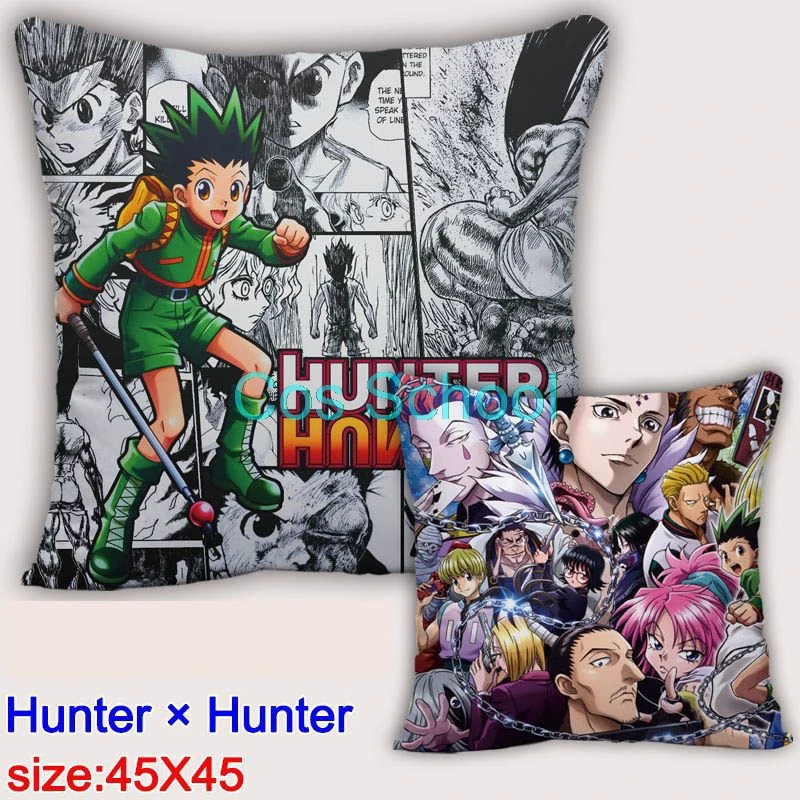 Cos школьные аниме HunterxHunter подушки Gon Freecss диванная прикроватная Подушка Killua Kurapika Hisoka подушки аксессуары - Цвет: F