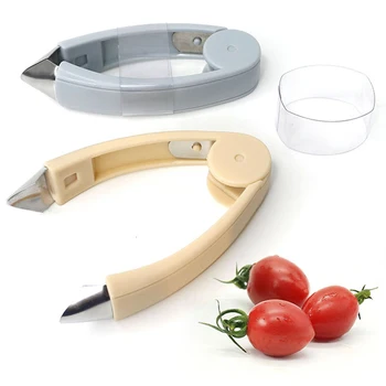 

Strawberry Remover Strawberry Hullers Gadget Knife Stem Remover Cooking Tool Tomato Stalks Fruit Plastic