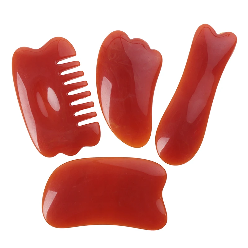 Гуа-Ша массаж инструмент натуральный камень смола соскабливающая доска для лица скребок для кузова с украшением в виде кристаллов царапин Guash здравоохранения массажер 8 видов стилей