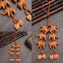 Креативный брелок в форме слона для автомобиля, как на картинке, повседневный подвесной орнамент для украшения