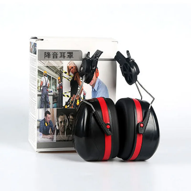 Noise-reducing Earphones Safety Ear Saver Helmet Labor Protection Soundproof Earmuffs Factory Construction Protective Earplugs