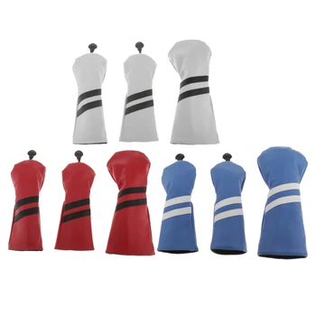 

9x Golf Head Cover Driver Hybrid Club Protector Sleeves Sports Golfing Acces