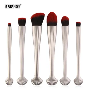 

6PCS Make Up Foundation brush Nylon eyeshadow eyebrow eyeliner soft Cosmetic Brushes Eye Shadow pinceis de maquiagem J316
