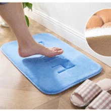 Моющееся Коралловое бархатное банное запоминающее медленное восстановление ковровое покрытие коврик супер абсорбент коврик под дверь спальни ванная комната Абсорбент для кухни дверной коврик