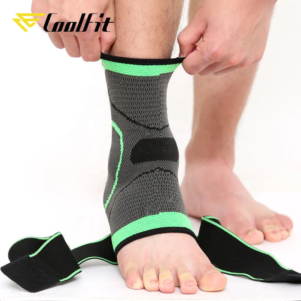 Coolfit SUPPORT 1 PCS Protective Football Ankle Support Basketball Ankle Brace Compression Nylon Strap Belt Ankle Protector