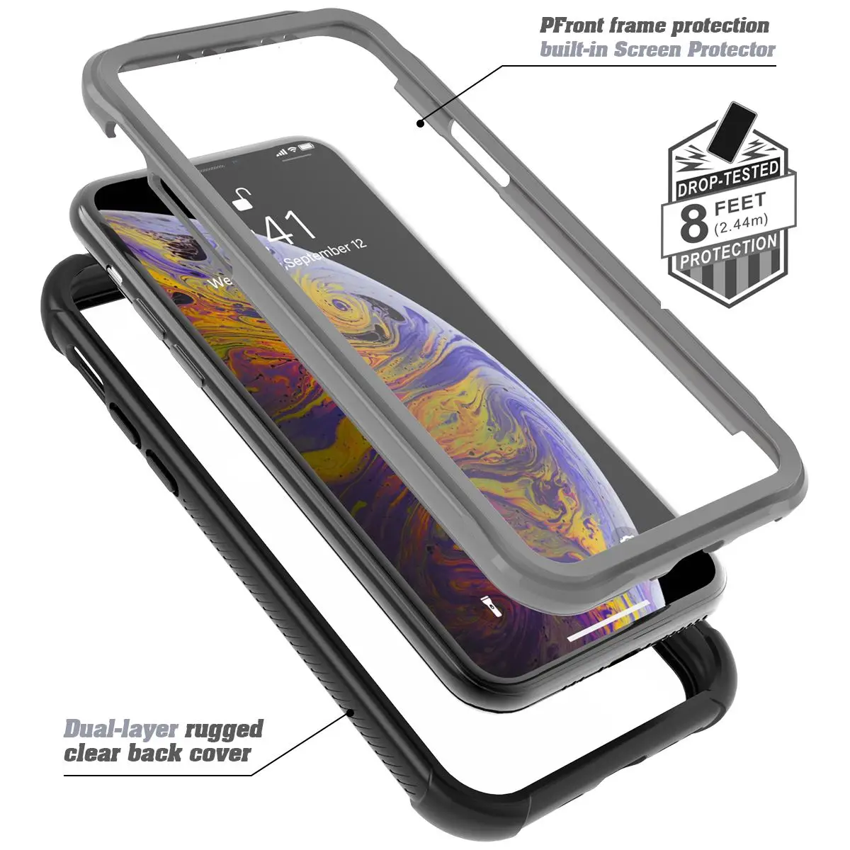 Противоударный чехол для iPhone 11/11 Pro/11 Pro максимальный чехол Защита на 360 градусов пылезащитный чехол для телефона с защитой от царапин для iPhone 11